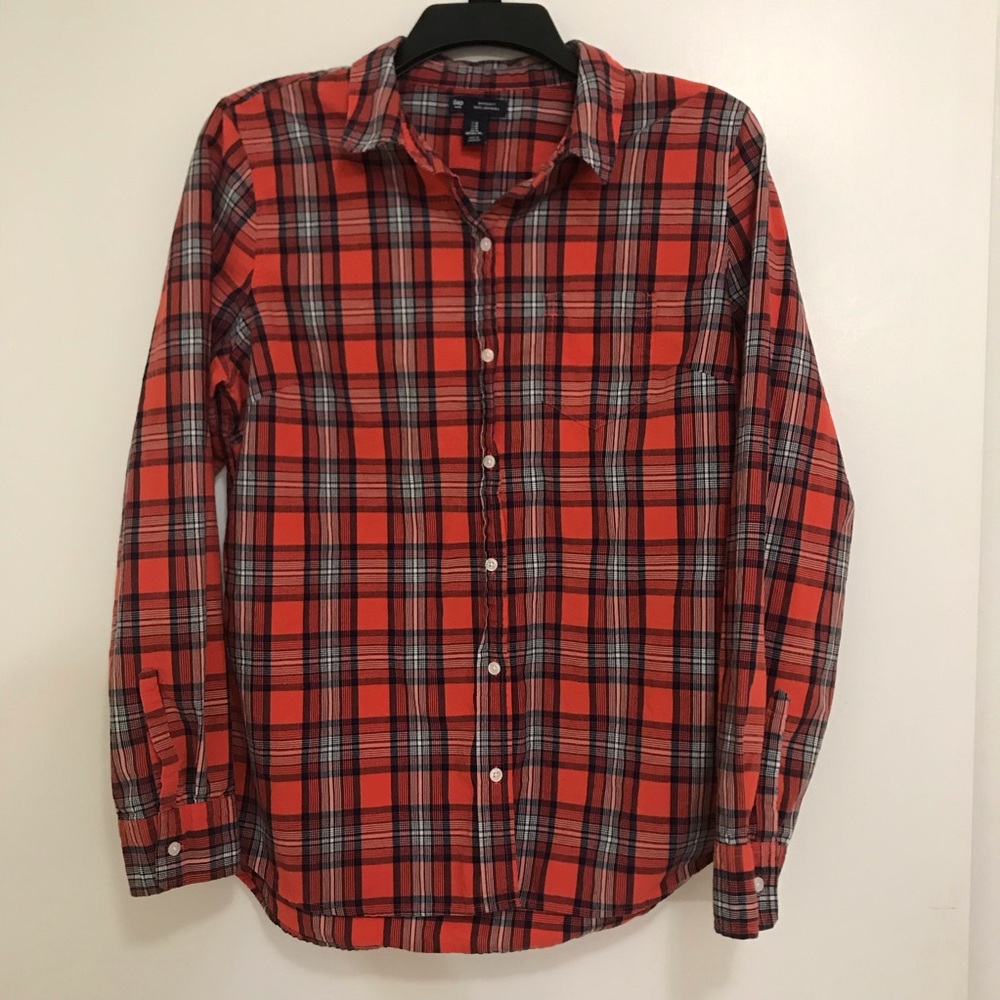 🌼 GAP Red Flannel sz M